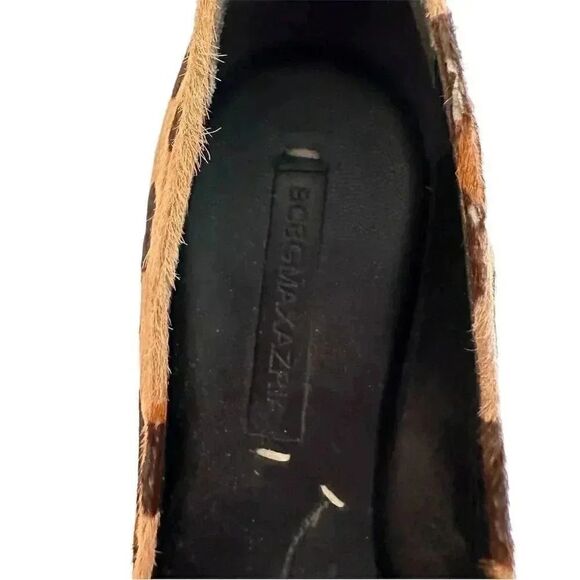 NWOT BCBG Wedge Pony Hair Leopard Shoes - Picture 8 of 9